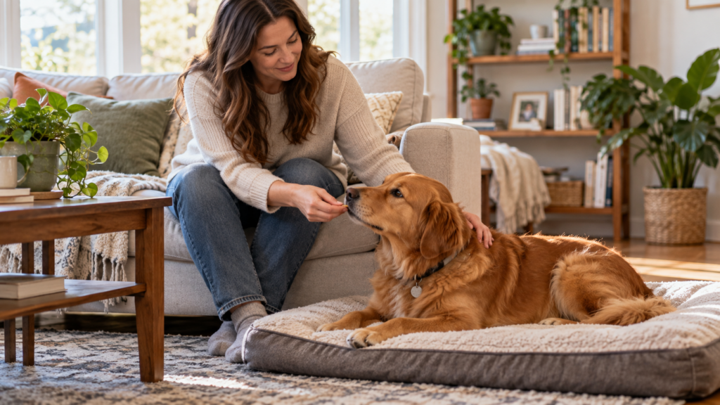 dog can't relax at home